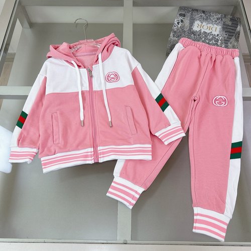 Gucci Girls Premium Cotton Set with Classic Logo
