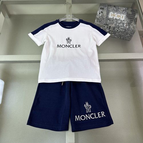 Moncler Unisex Kids Premium Cotton Set - Silky Breathable Letter Print