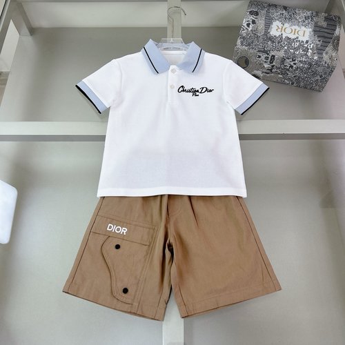 Dior Boys Khaki Cargo Set 