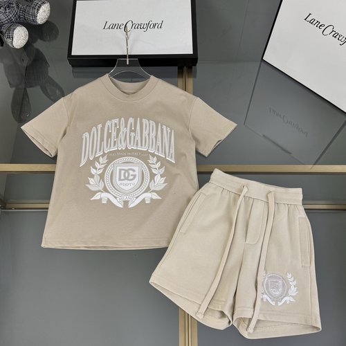 D & G Kids High-End 3D Print Cotton Outfit Set