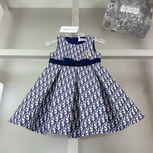 Dior Girls Designer Logo-Printed Dress (Comfortable & Stylish)