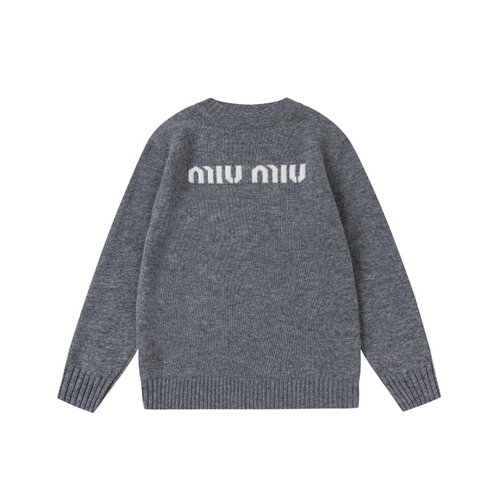 Miu Miu Unisex Kids 100 ool Sweater, Cashmere Feel, Light Warm 