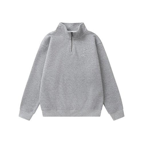 Arcteryx Kids Wool Blend Half-Zip Sweatshirt with Embroidered Logo